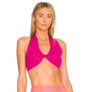 NBD Kristi Halter Top in Magenta / XS / Worn Once